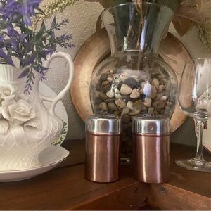 Copper Salt and Pepper Shakers